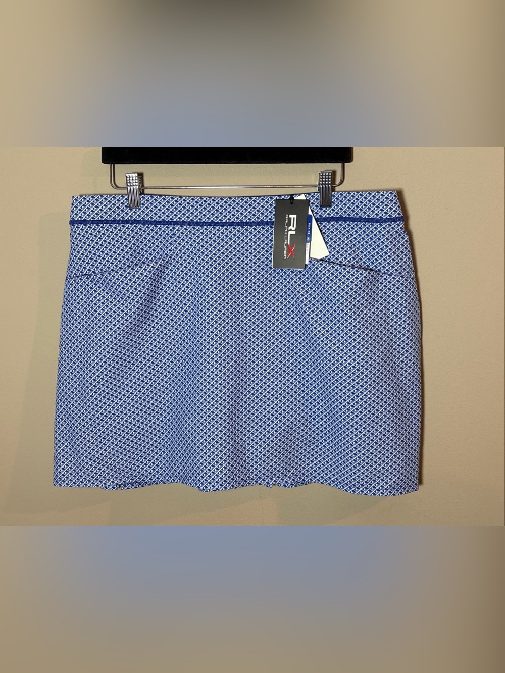 RLX RALPH LAUREN Golf Skirt Skort Blue White Women’s Sz XL NEW
